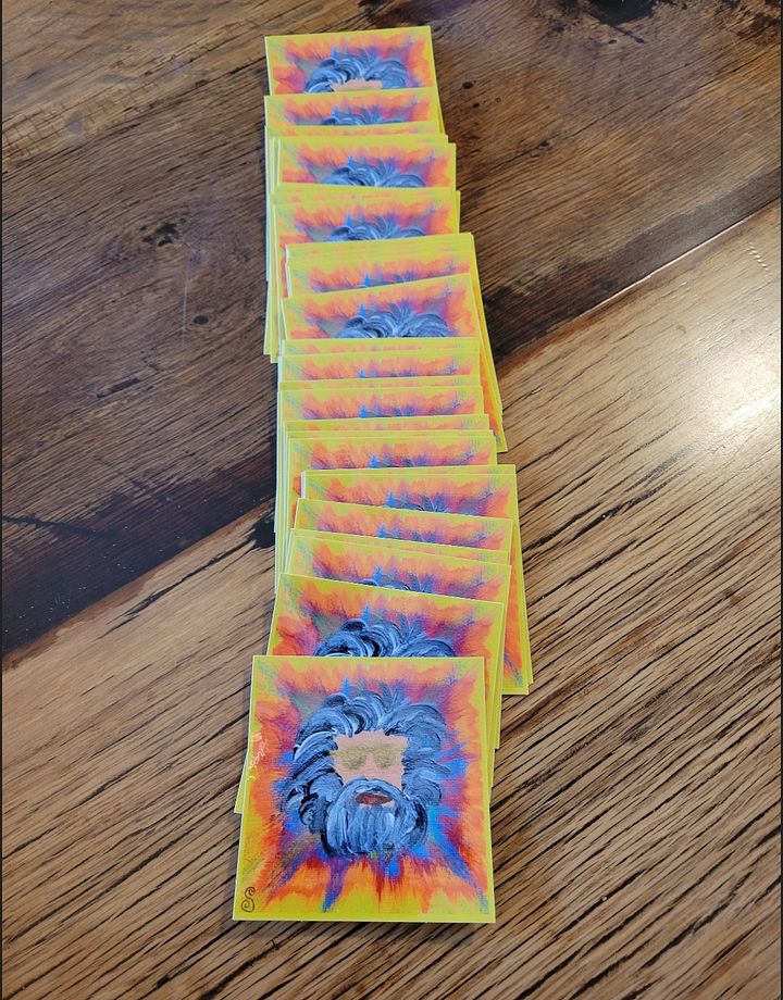 Abstract Jerry Garcia Stickers product image (2)