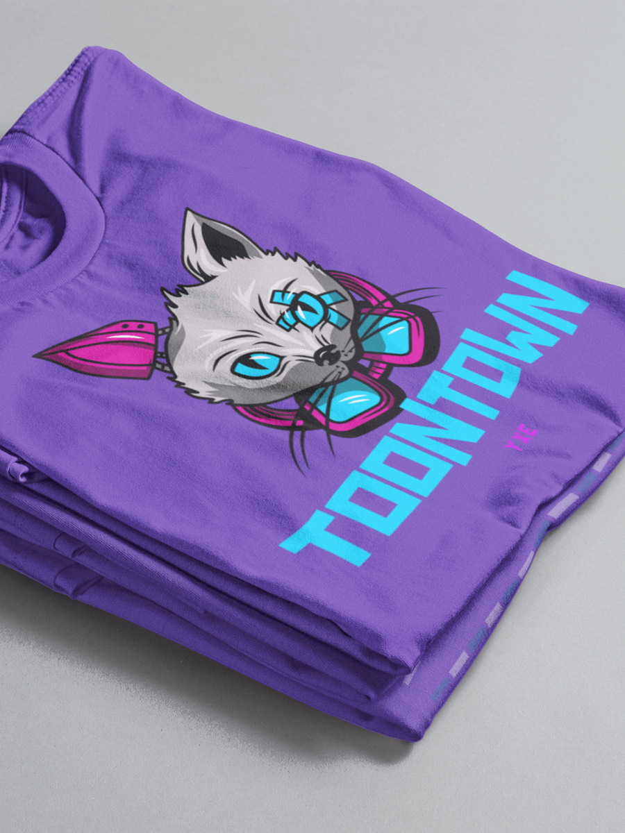 Cyberpunk Feline Fusion Town town YXE Logo Design product image (3)