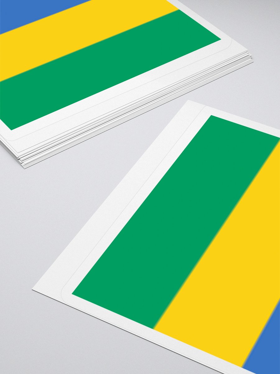 Gabon Flag Sticker | Green Yellow Blue Design | Durable Vinyl | 3 Sizes product image (11)