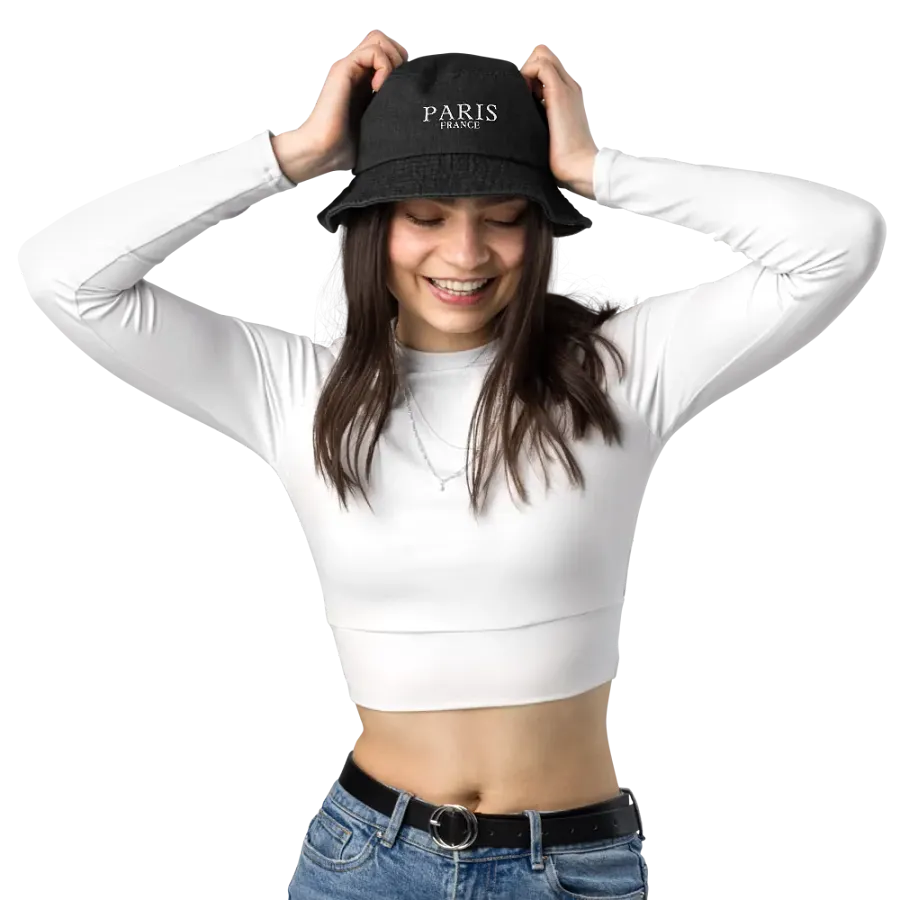 Paris Pop Denim Bucket Hat product image (1)