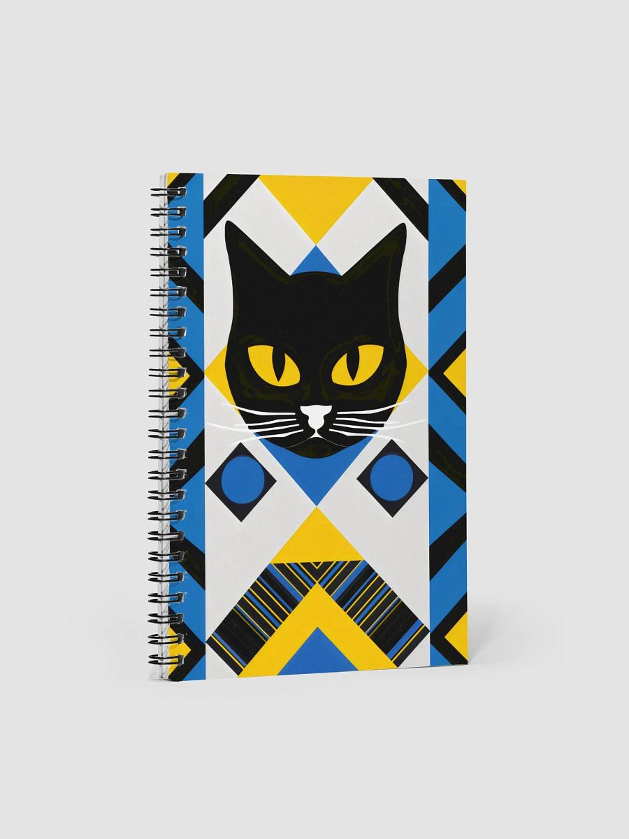 Geometric Cat Dreams Spiral Notebook product image (1)