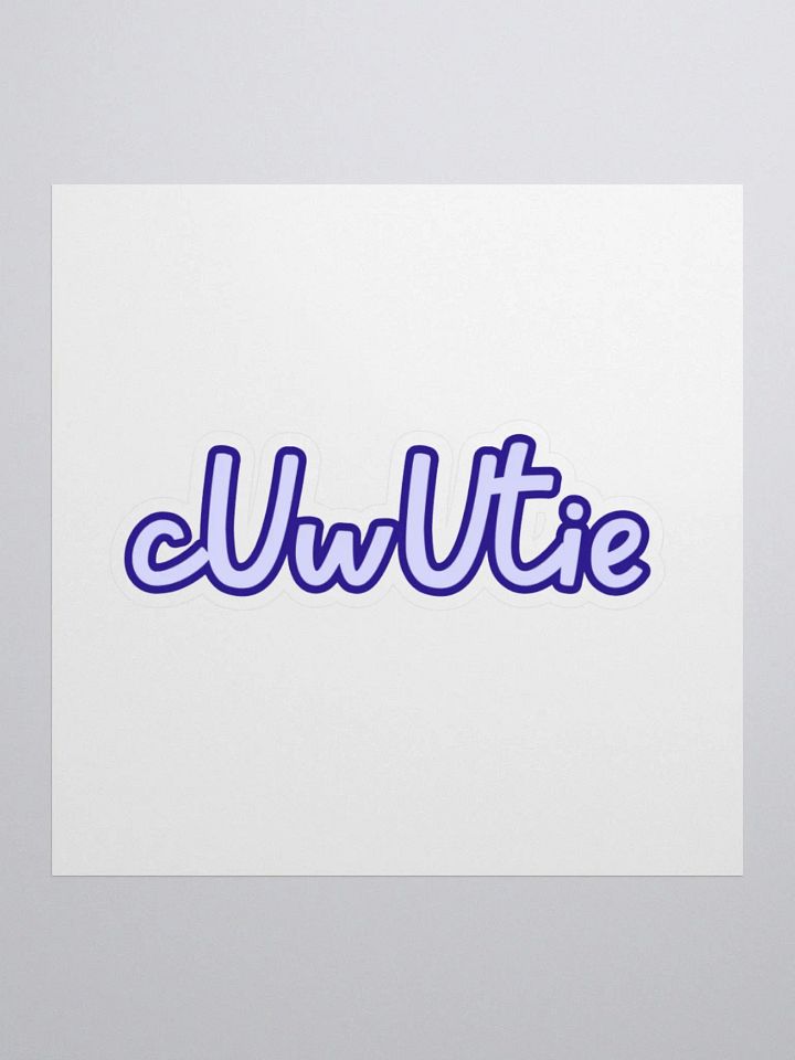 cUwUtie Sticker, Blue product image (2)