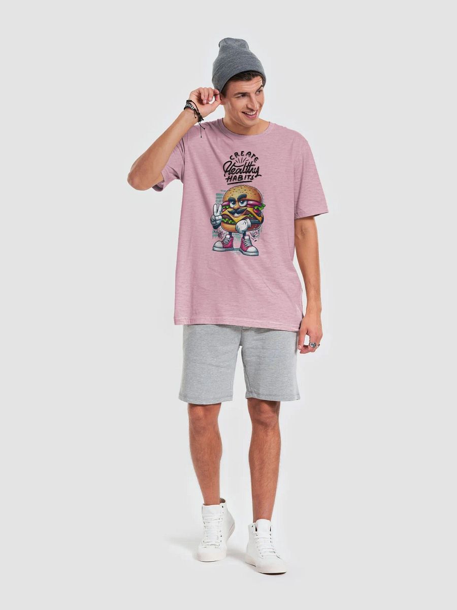 Mustache Burger Peace T-Shirt product image (60)