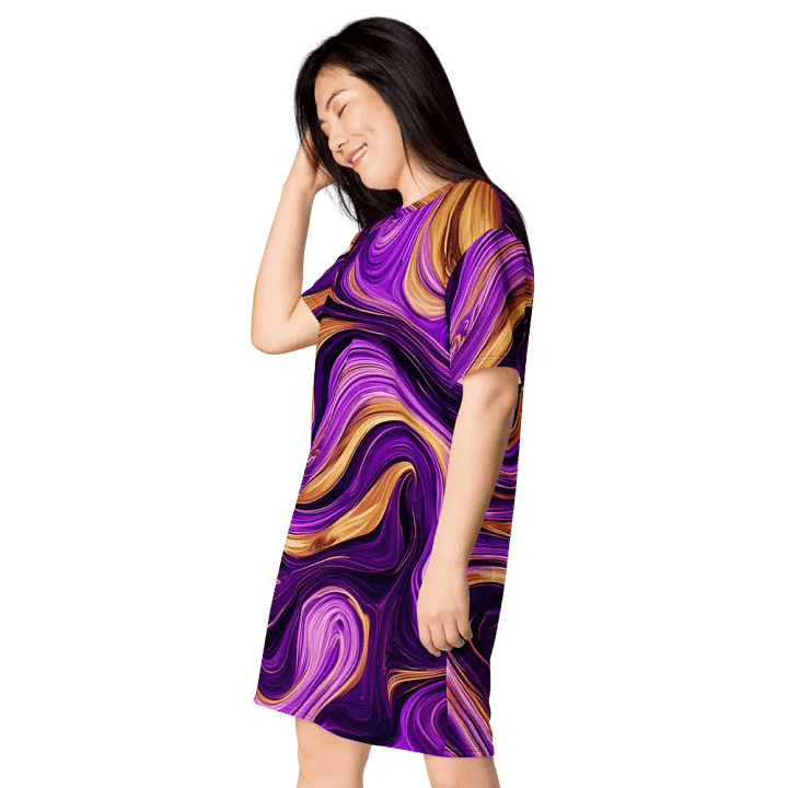 Dreamy Swirl T Shirt Dress product image (1)