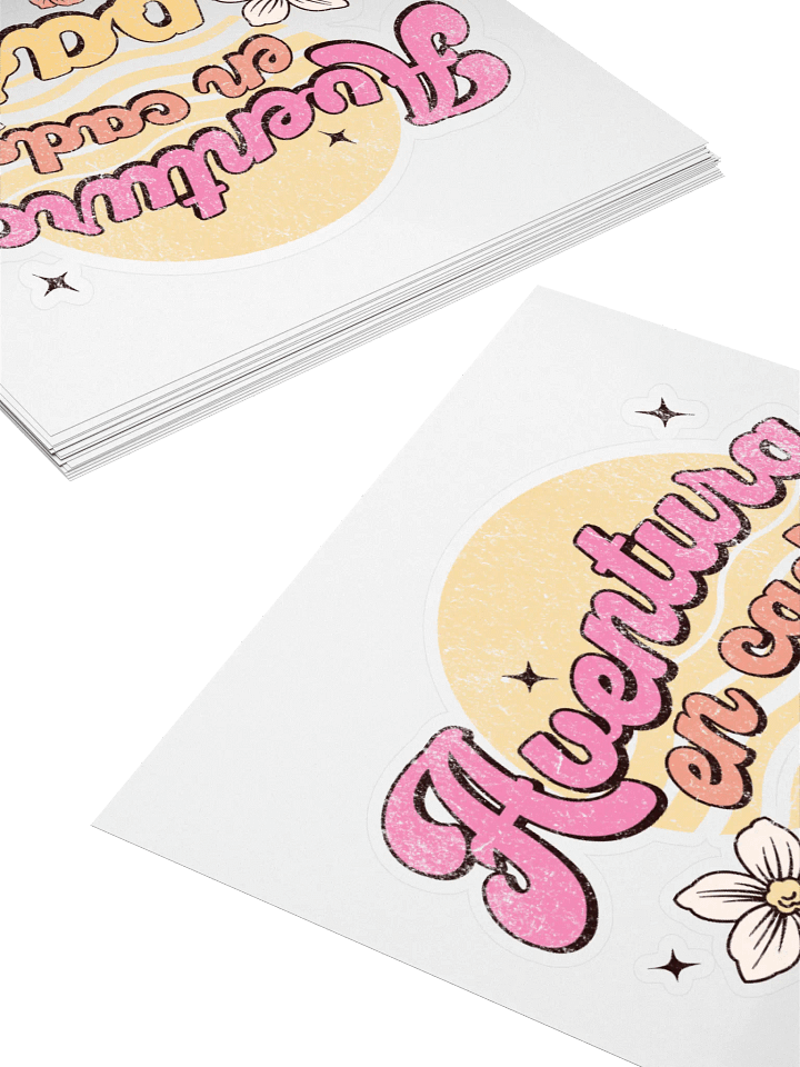 Aventura en Cada Paso Kiss Cut Stickers product image (1)
