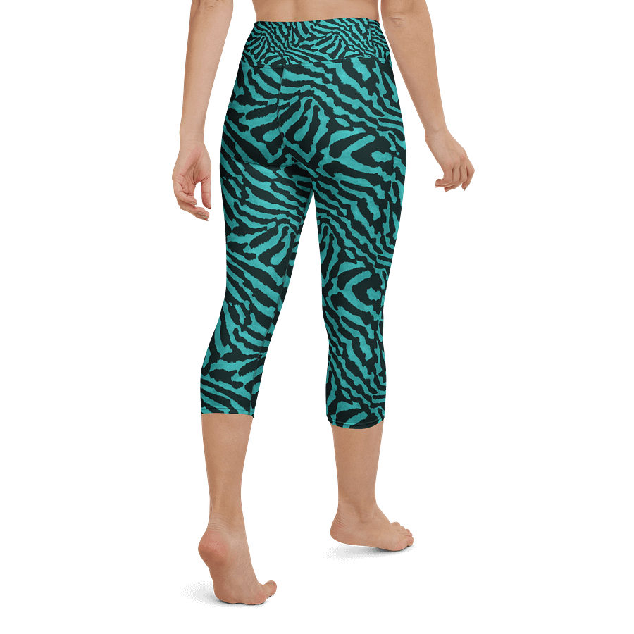 Teal Zebra Capri Leggings product image (3)