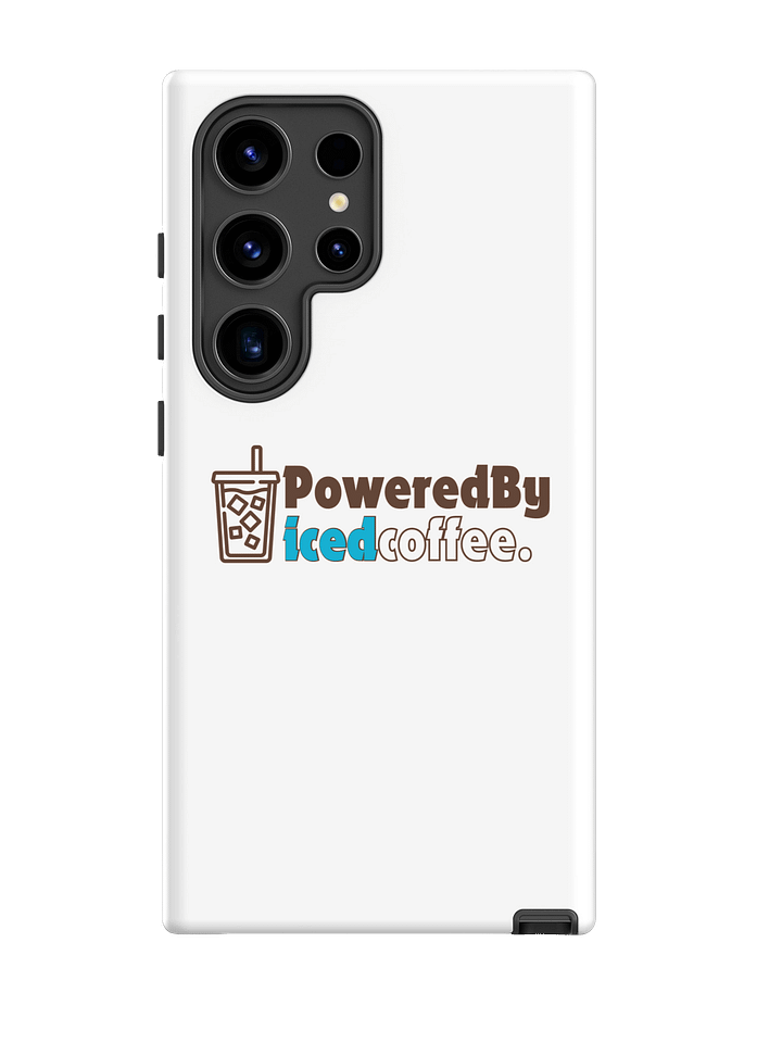 Minimalist Iced Coffee Samsung Case I Funny Coffee Lover Phone Cover I Funny Quotes I Wireless Charging Supported product image (1)
