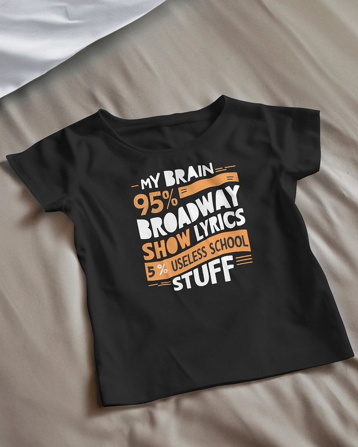 My Brain Is 95% Broadway Show Lyrics 5% Useless School Stuff product image (1)