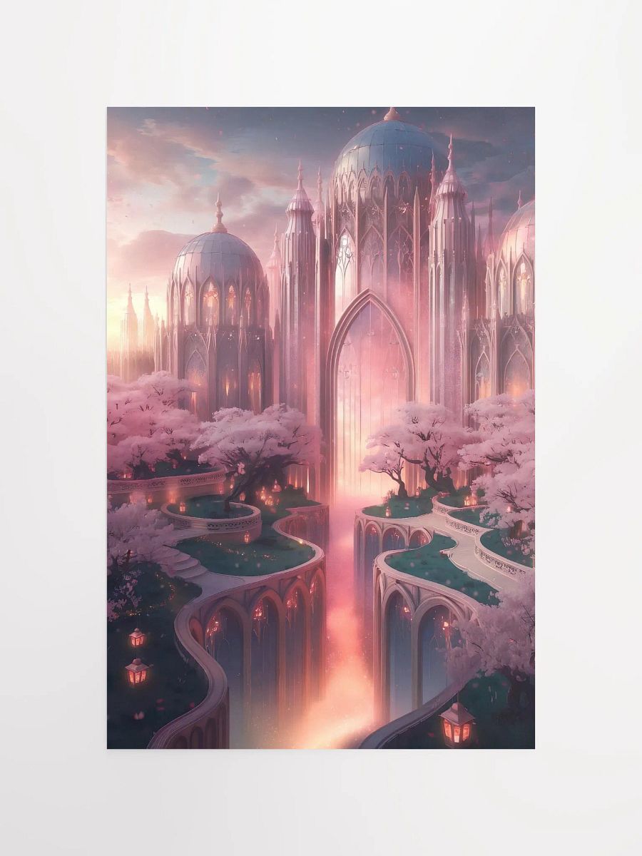 Ethereal Twilight Palace – Fantasy Art Poster product image (4)