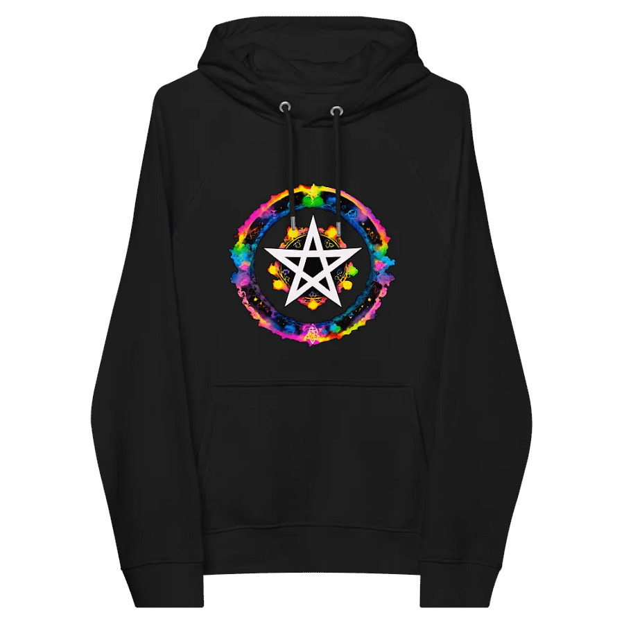 [Pentagram] Unisex Eco Raglan Hoodie product image (8)