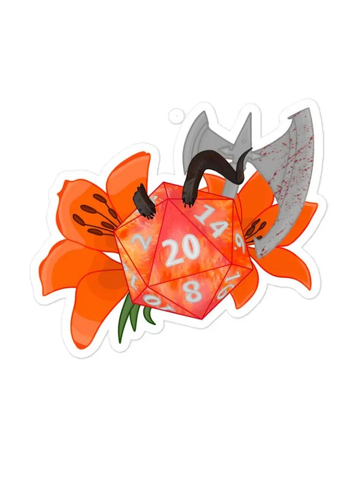 Karlach Inspired DND Die Sticker product image (1)