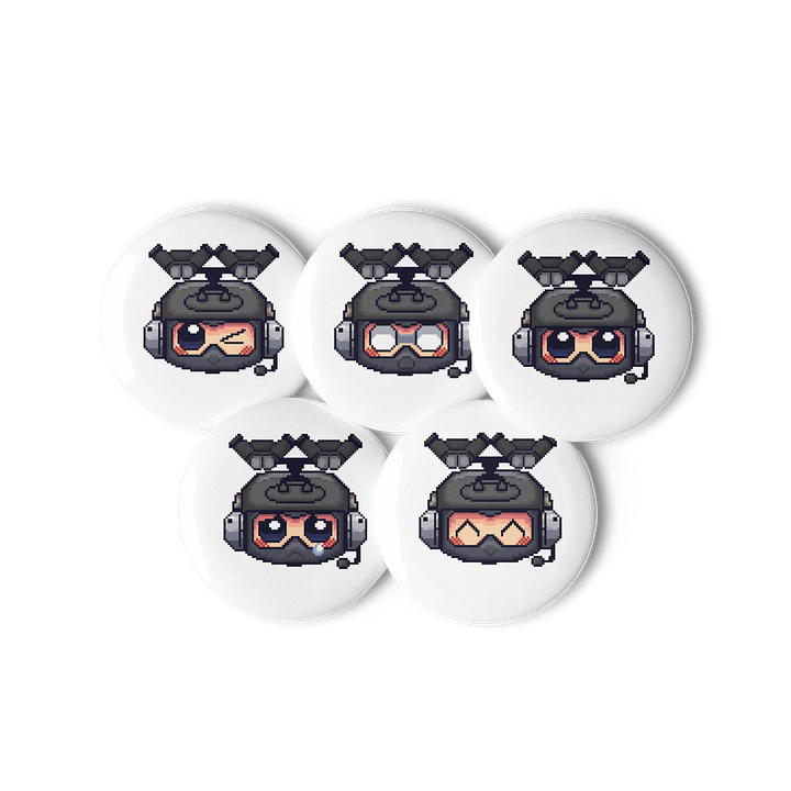 Set 5 Pixy Pins By TikTok Creator SpSoldierPixel product image (3)