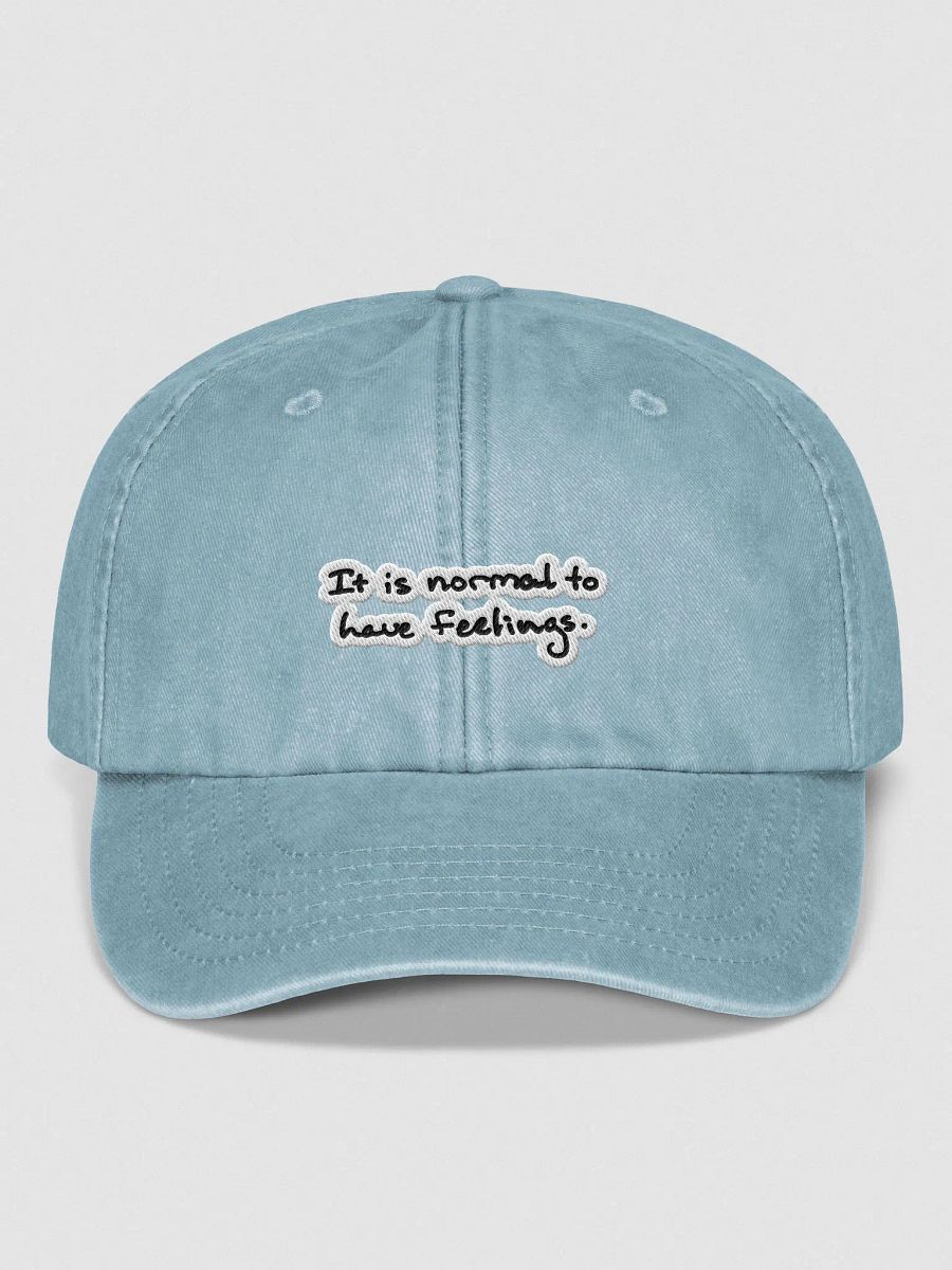 It is normal to have feelings. vintage dad hat (bubble design) product image (1)