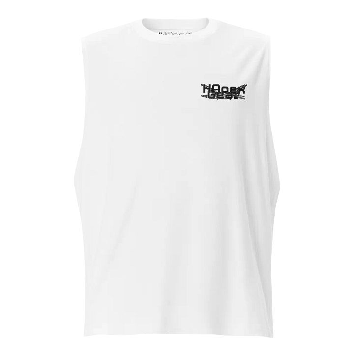 Muscle Tank - Embroidered - Black HApex Gear White Logo product image (2)
