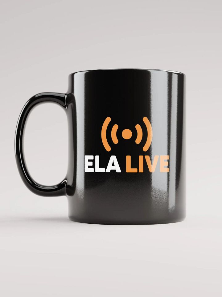 ELA Live Black Gloss Mug product image (1)