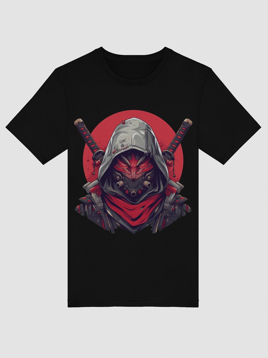 Samurai Ninja Warrior Graphic Black T-Shirt product image (5)