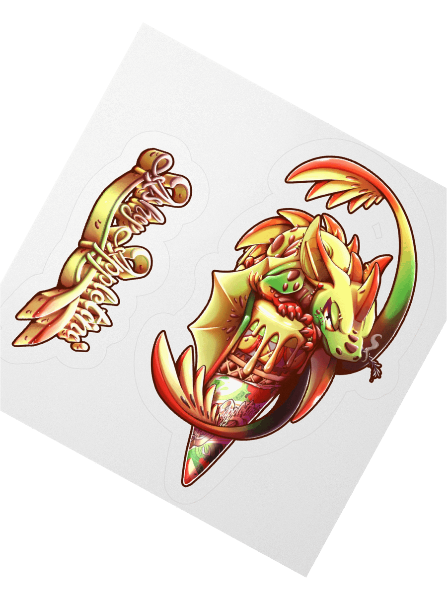 Dragon Ice Cream - Ashy Appletini - sticker product image (5)