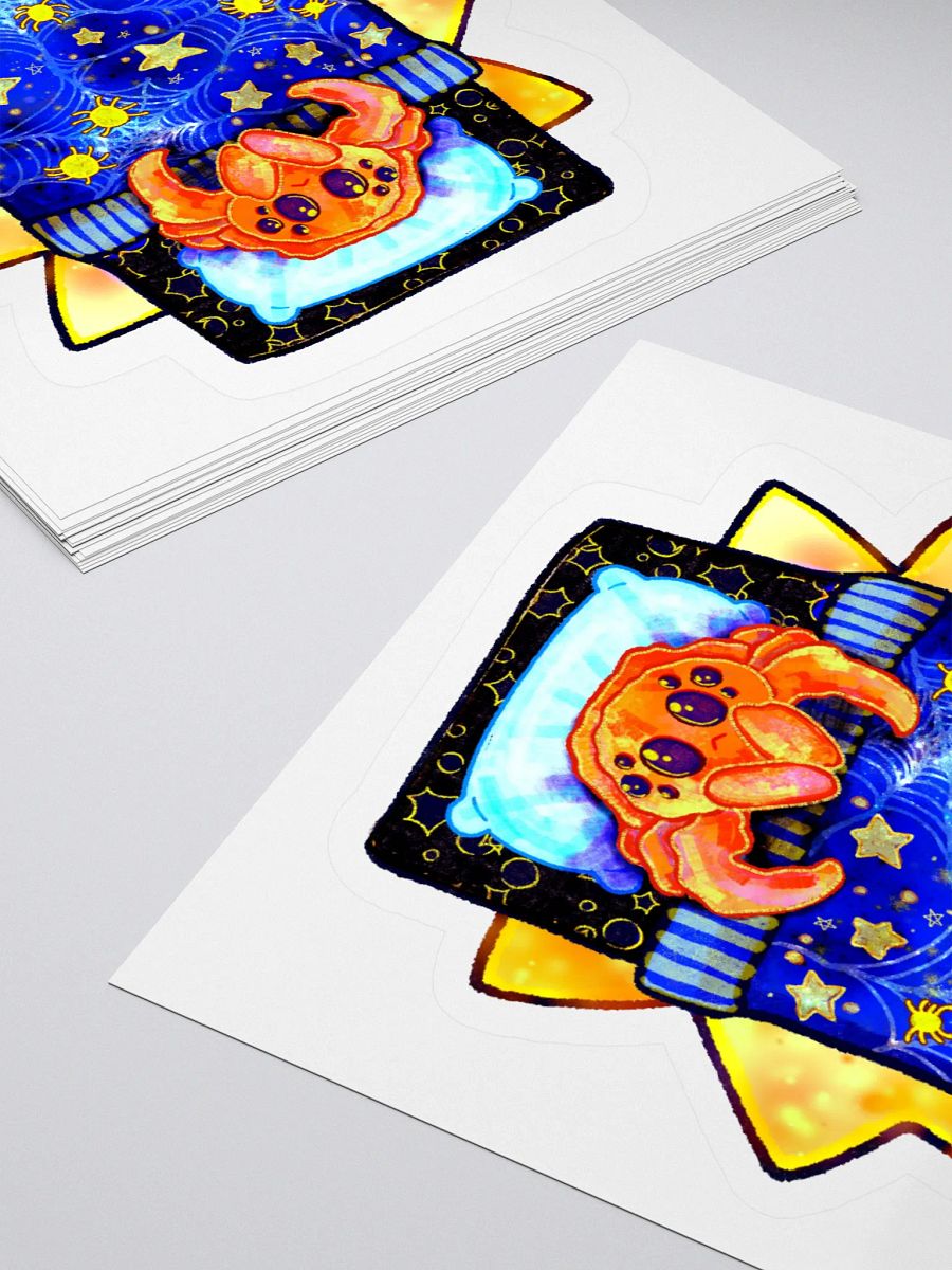 Sleepy Spider Sticker product image (4)