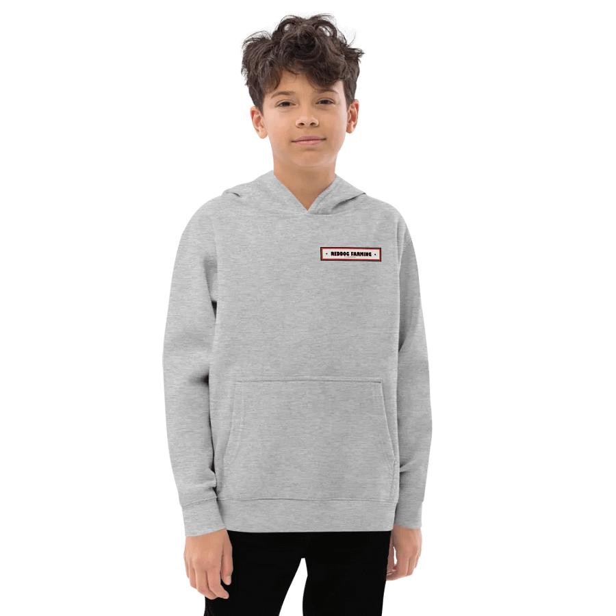 Cotton Heritage Youth Pullover Fleece with reddog farming logo product image (3)