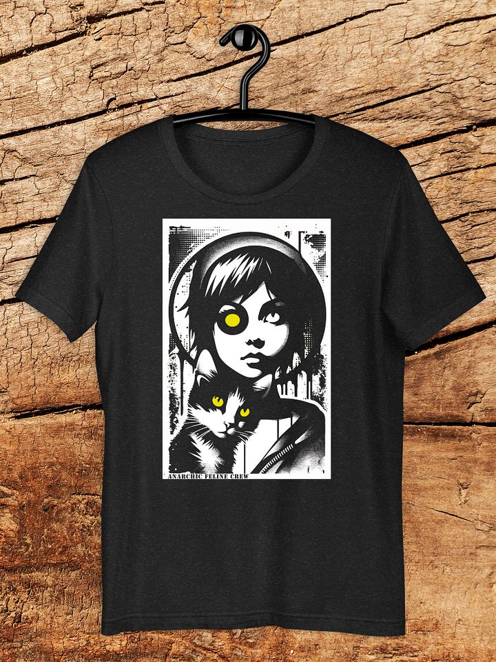 "Anarchic Feline Crew" Gothic Punk Graphic Unisex T-Shirt product image (1)