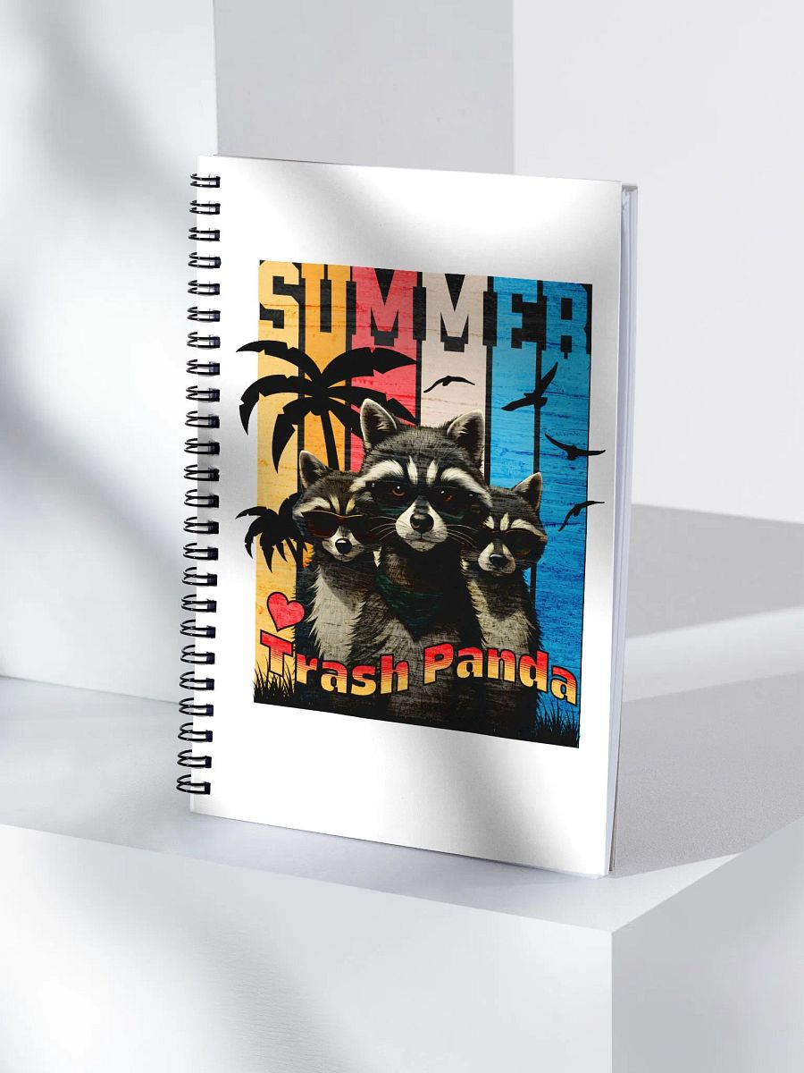 Summer Trash Panda Spiral Notebook product image (3)
