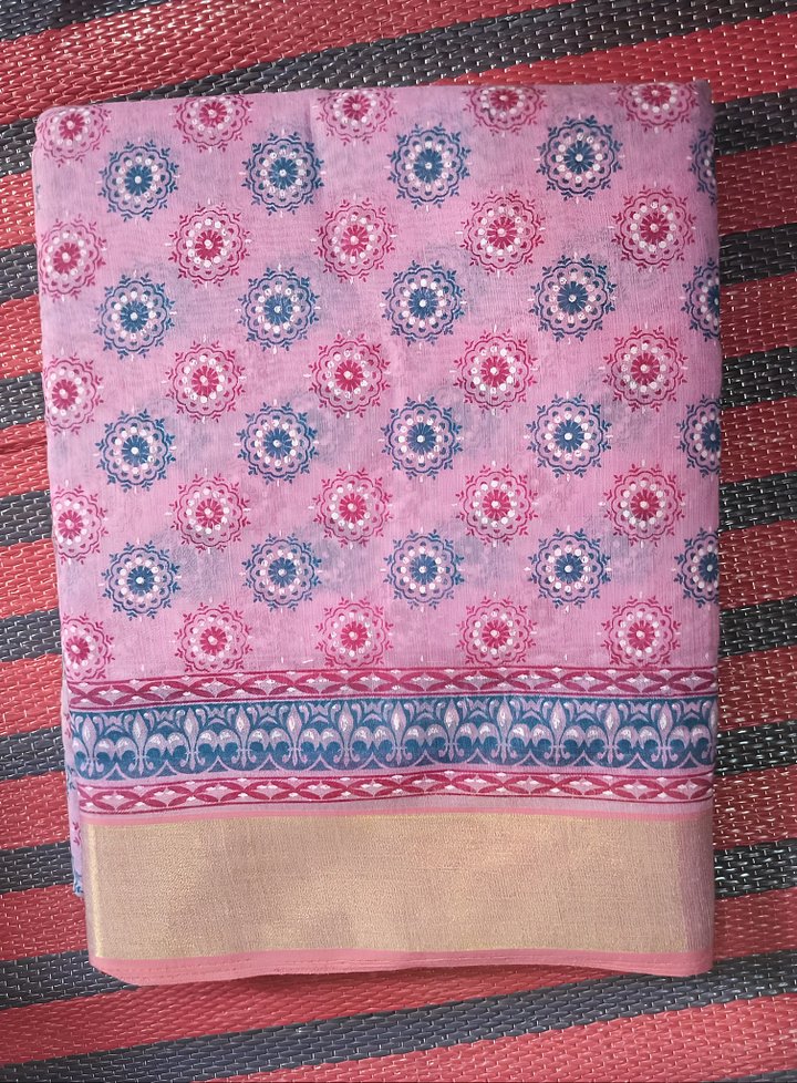 Pink Saree product image (1)