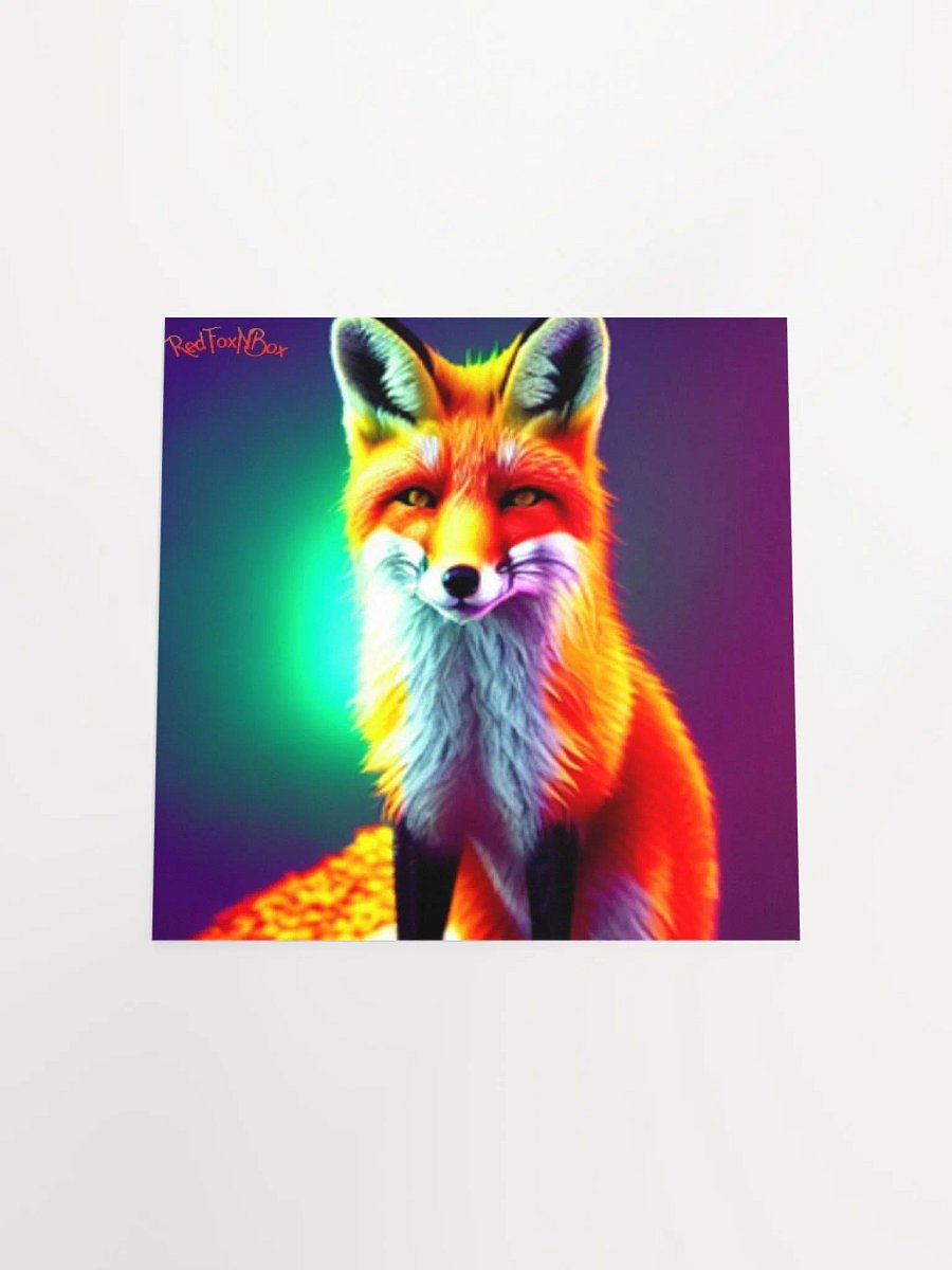 matte poster fox art product image (17)