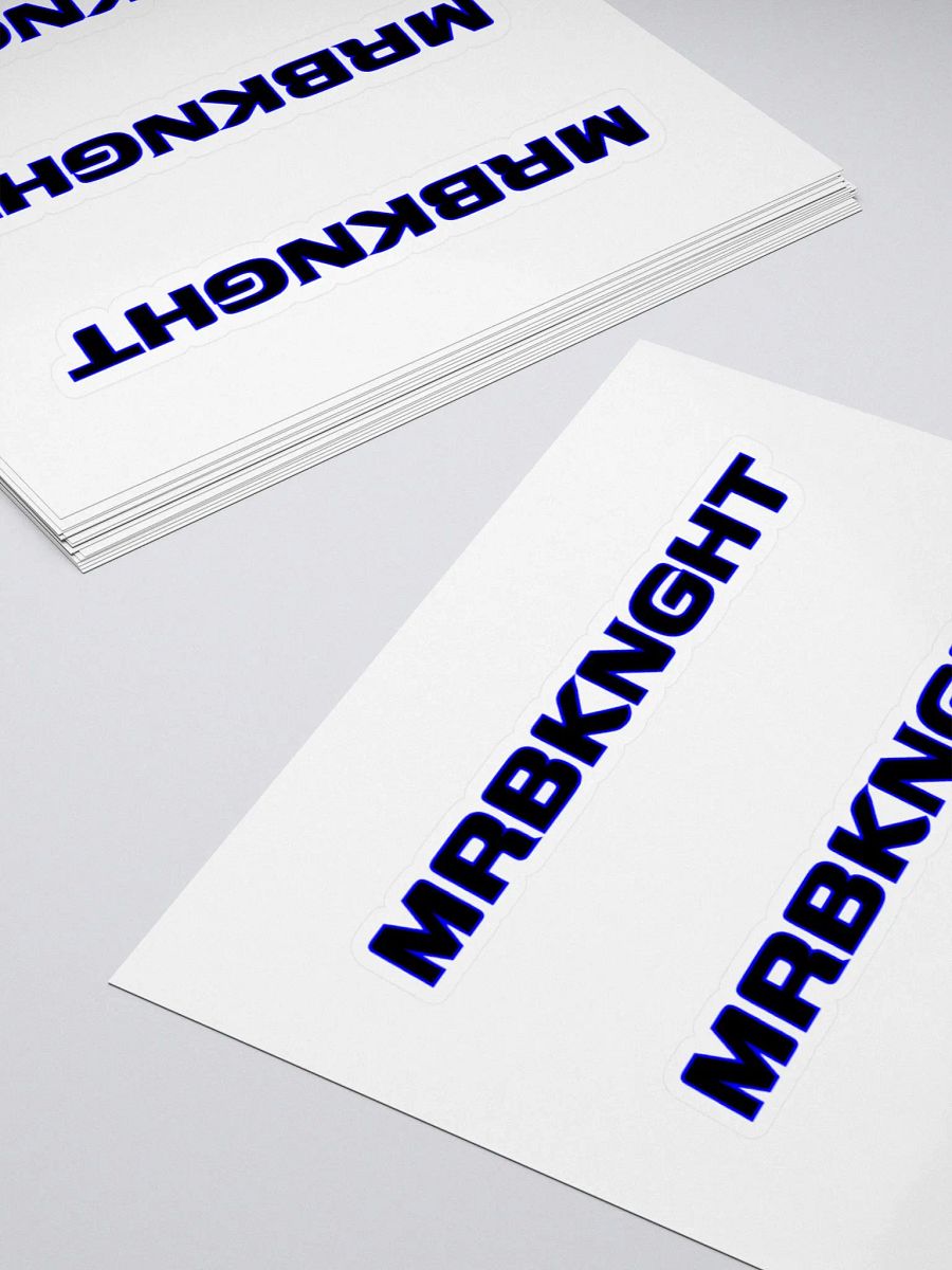 MRBKNGHT Bold Logo Kiss Cut Stickers product image (13)