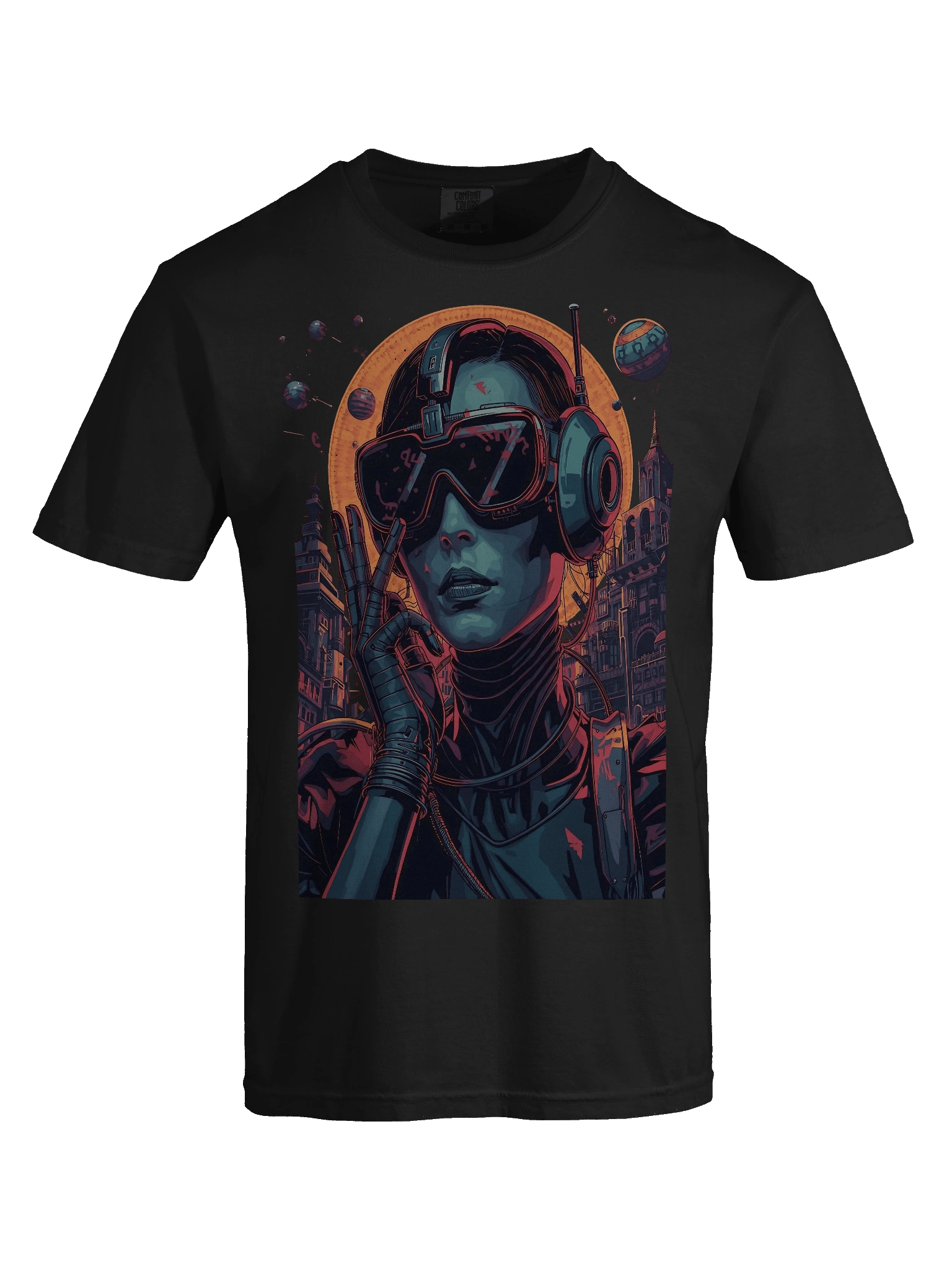 Synthwave City Drive Heavyweight T-Shirt product image (6)