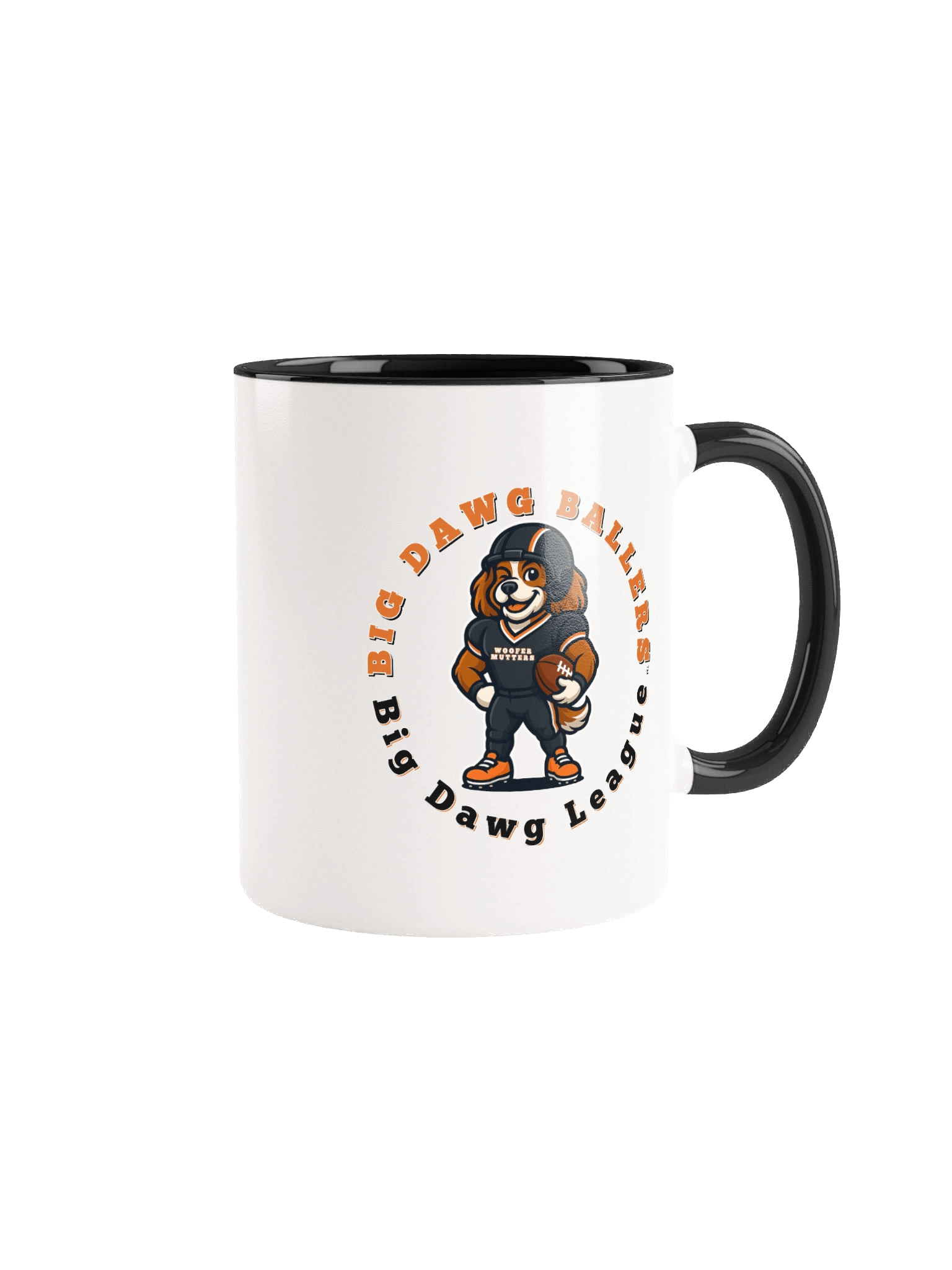 WooferMutter™ Ballers Be Ballin Football Mug - Cavalier King Charles Spaniel product image (1)
