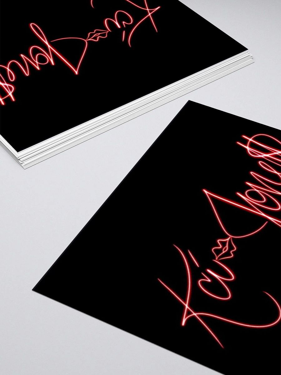 Neon Script Kiss Cut Stickers product image (7)