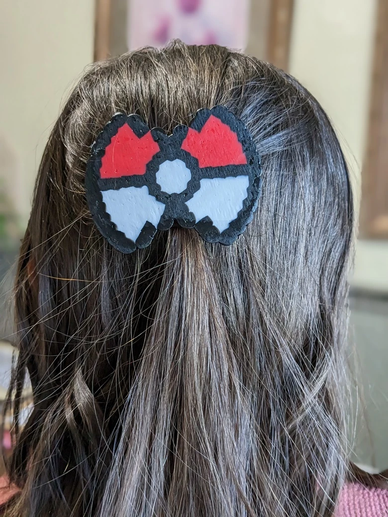 Pokeball Perler Bow product image (2)