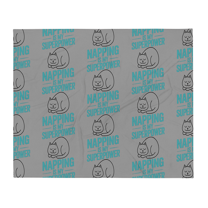 Napping Cat Throw Blanket product image (1)