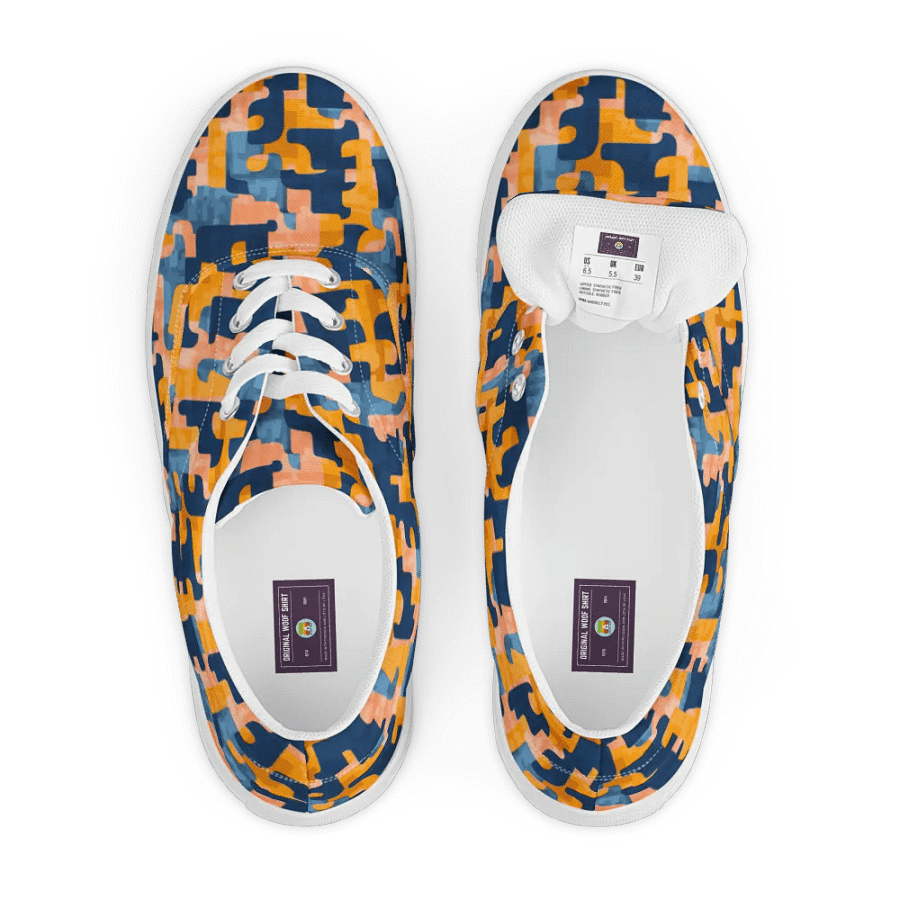 Flowing Shapes | Women's Lace-Up Canvas Shoes product image (8)