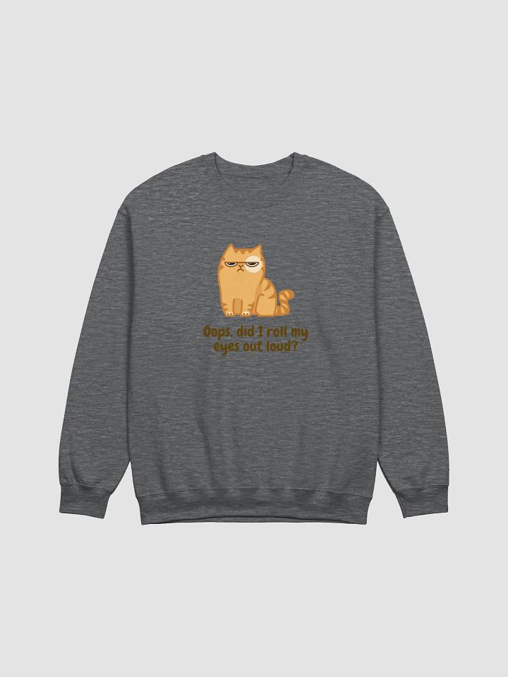 Grumpy Cat Eye Roll Sweatshirt product image (7)