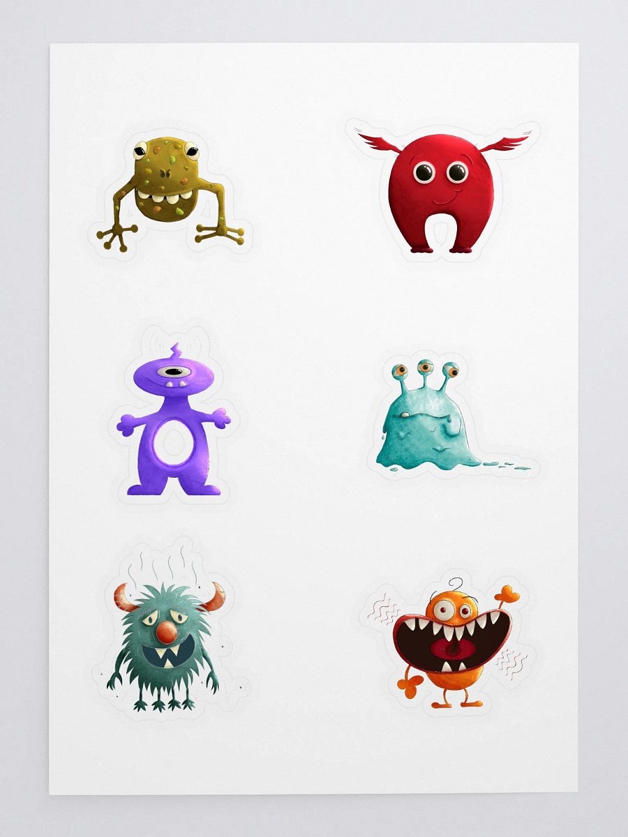 Little Monsters Sticker Set product image (3)