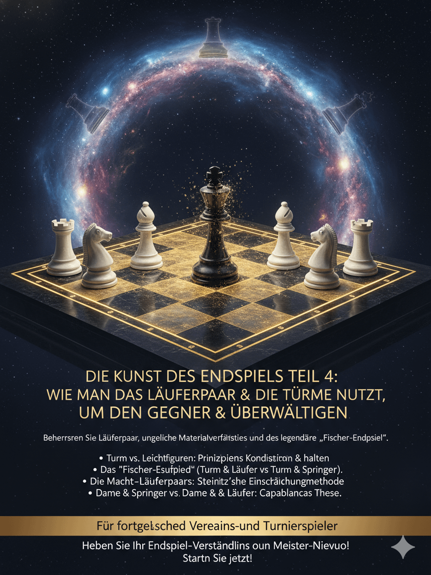 Die Kunst des Endspiels Teil 4: Wie man das Läuferpaar & die Türme nutzt, um den Gegner zu überwältigen product image (1)