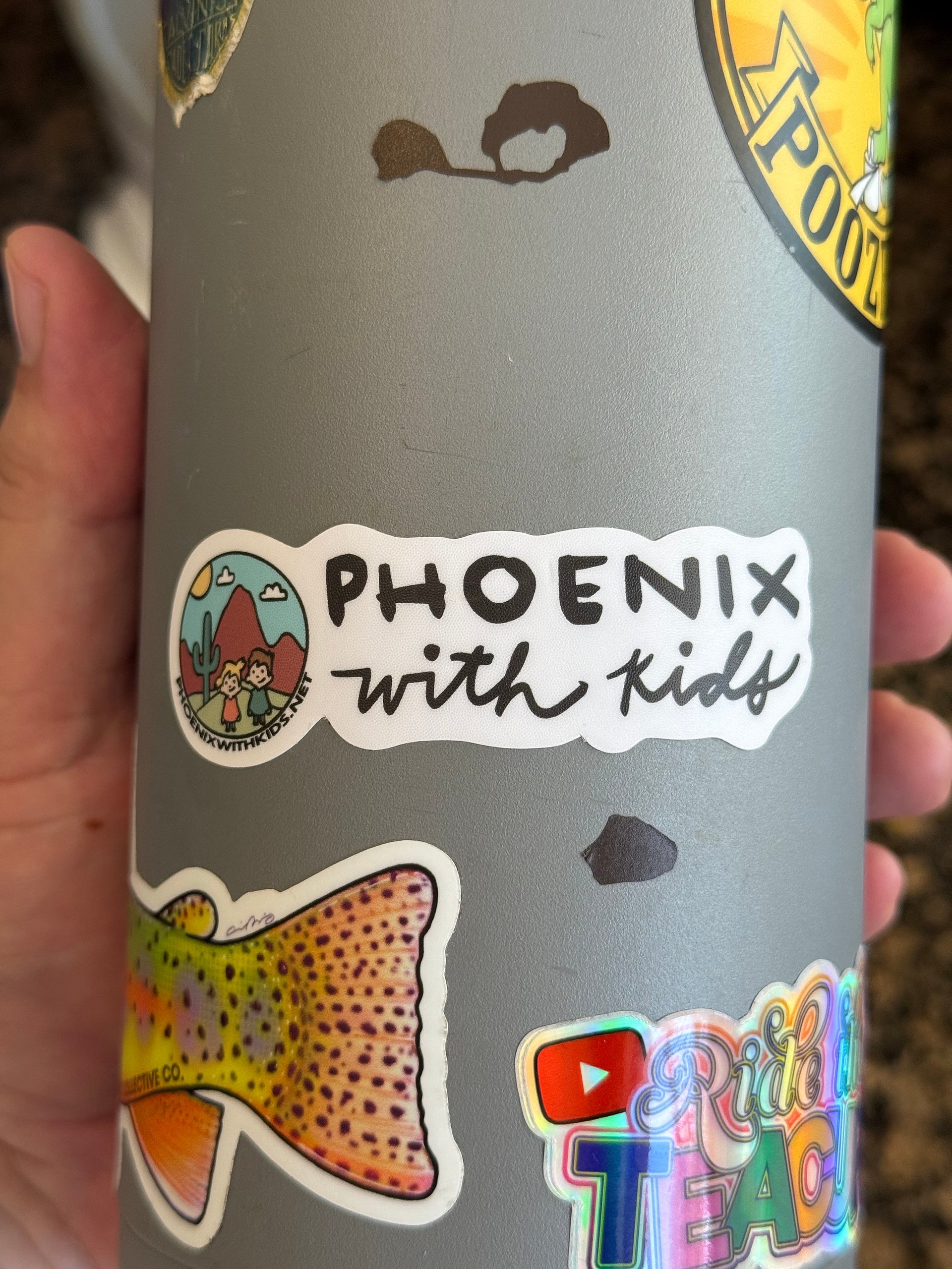 Phoenix With Kids Stickers and Magnet product image (6)
