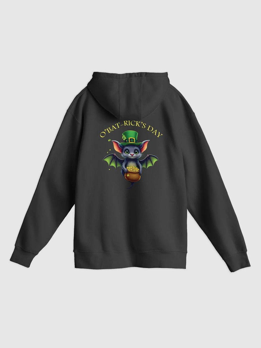 Cute St. Patrick’s Day Bat Unisex Hoodie – O’Bat-Rick’s Day Funny Irish Design product image (4)