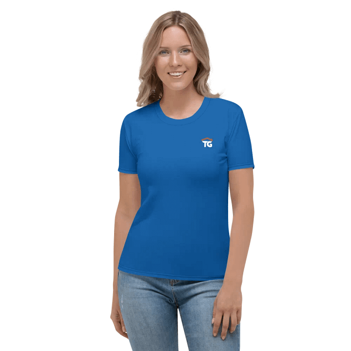 Women's TG Blue Crew Neck T-Shirt product image (1)