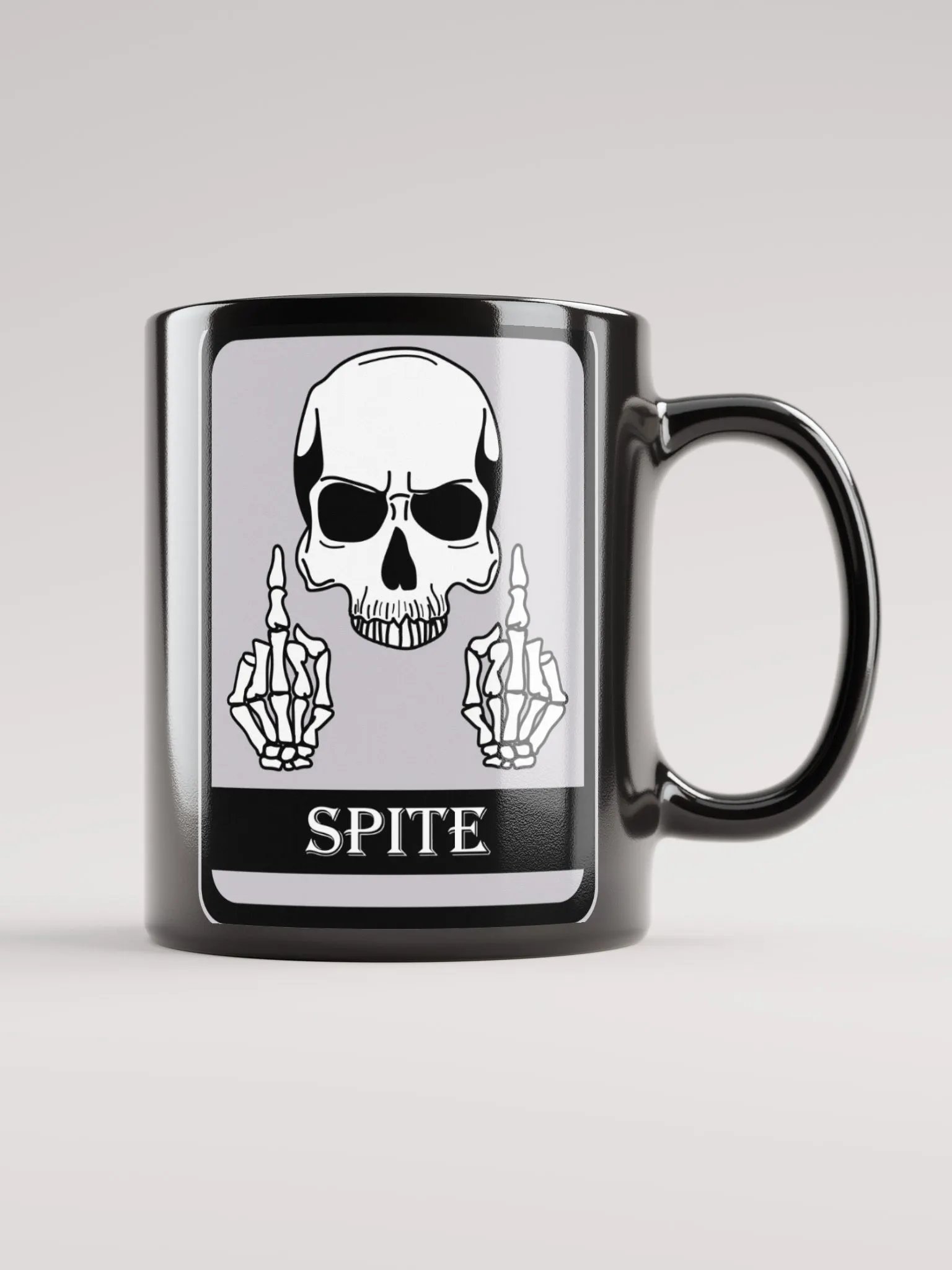 Black Living out of Spite Mug product image (6)