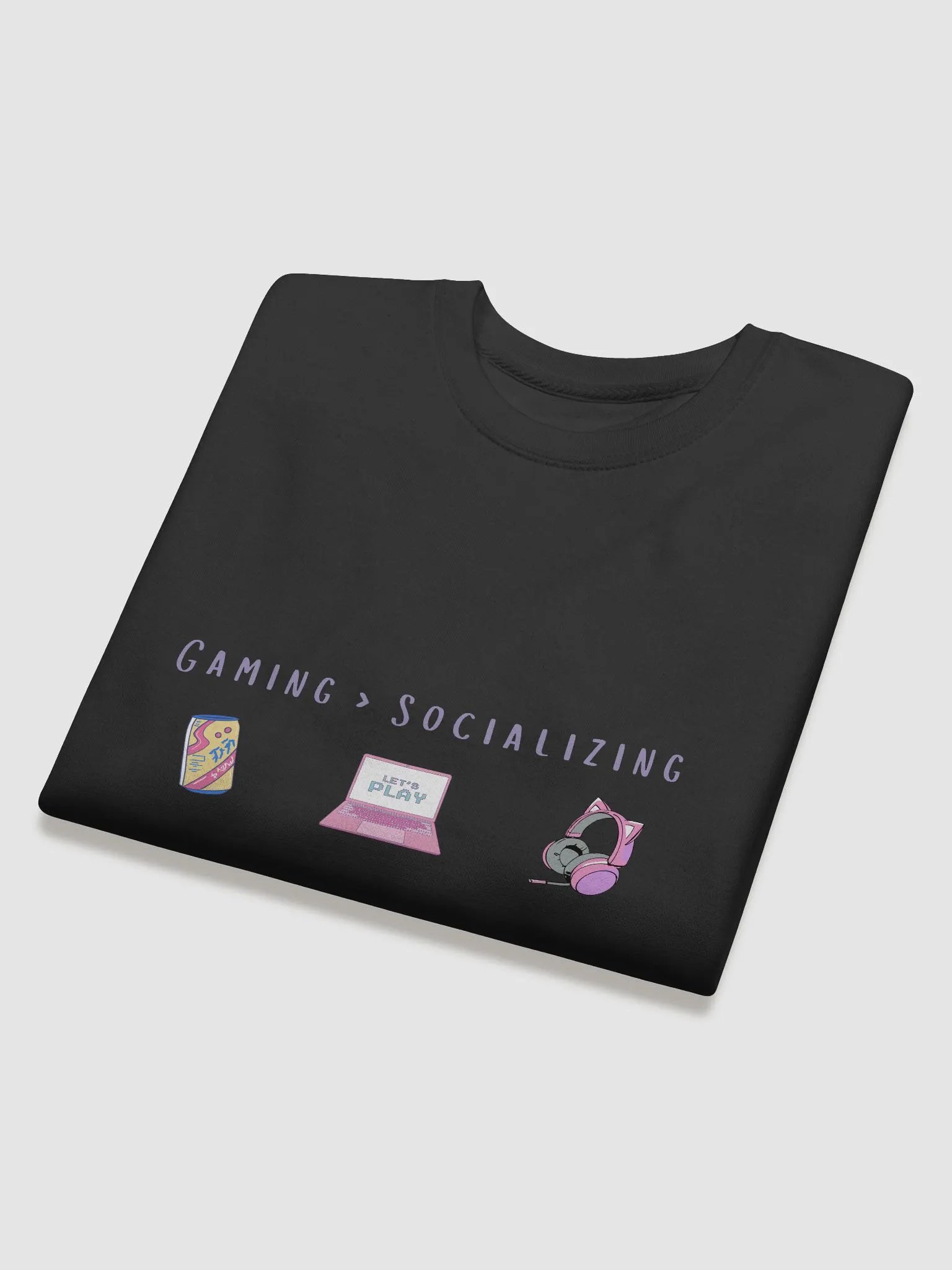 🎮 Gaming > Socializing | Introvert Gamer Sweatshirt 💖 product image (4)