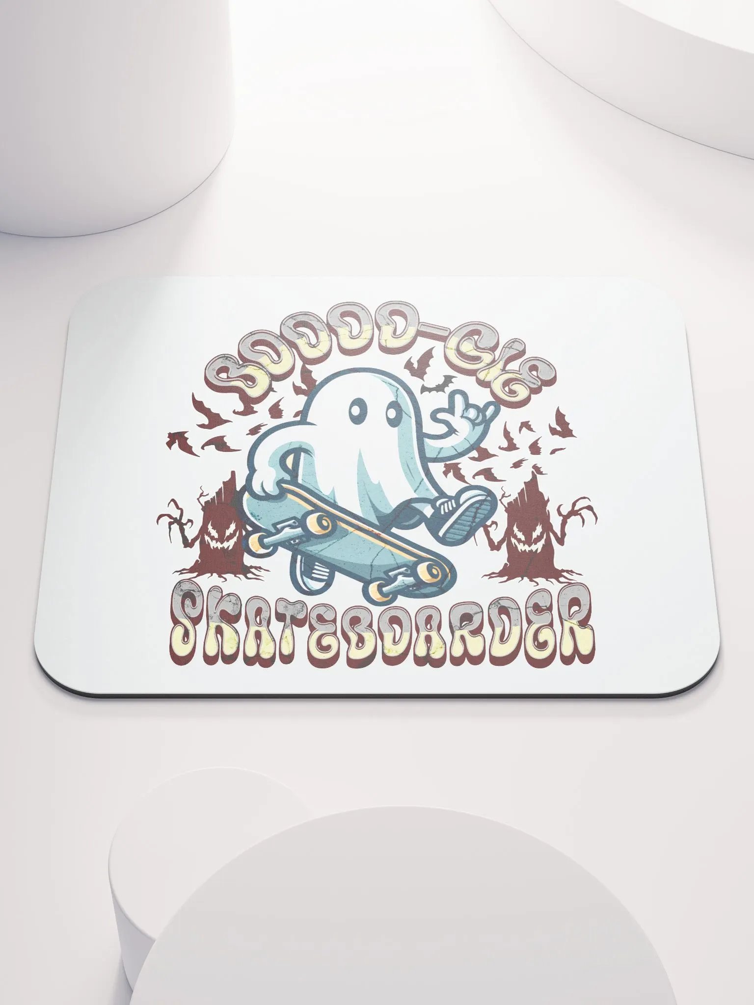 Boooo-gie Skateboarder Spooky Mouse Pad product image (1)
