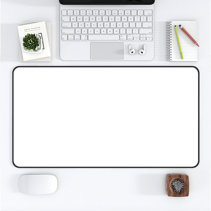 Snow Medium Desk Mat (12 x 22) product image (1)