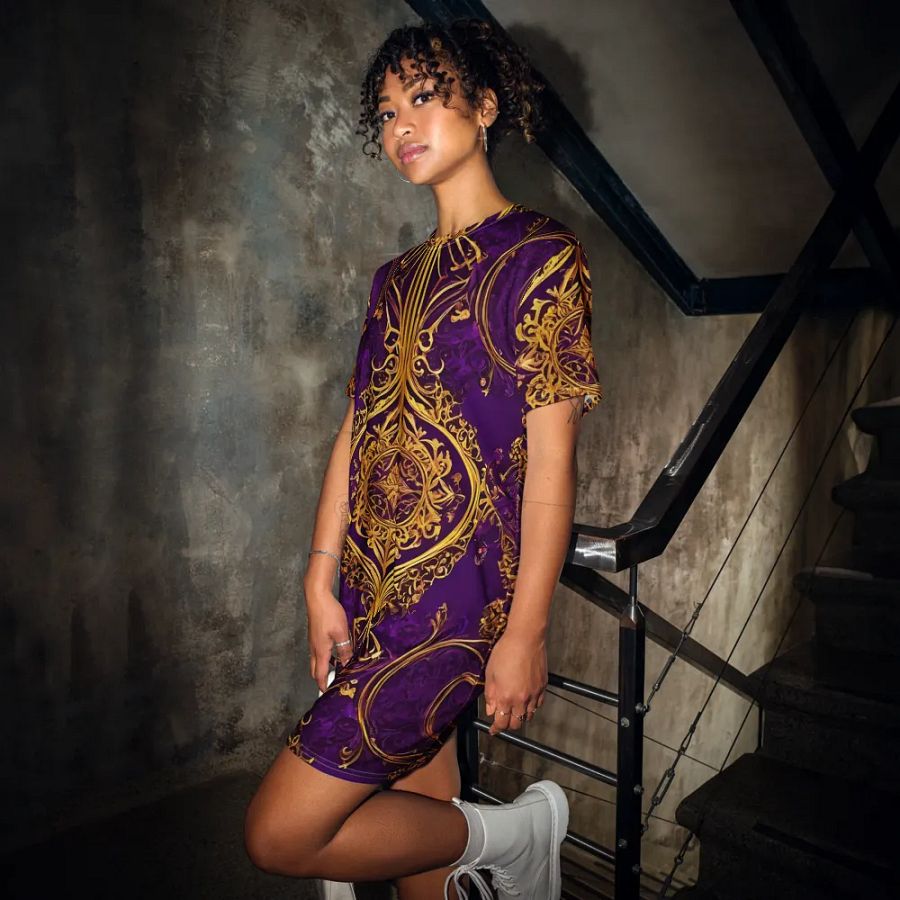 Swirl EcstasyT Shirt Dress product image (12)