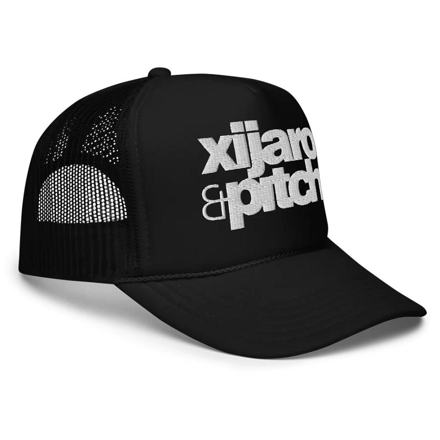 XiJaro & Pitch Foam Trucker Hat (white logo) product image (3)
