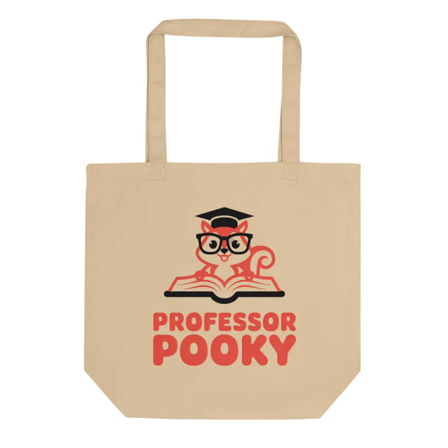Professor Pooky's Wise Cat Tote Bag product image (1)