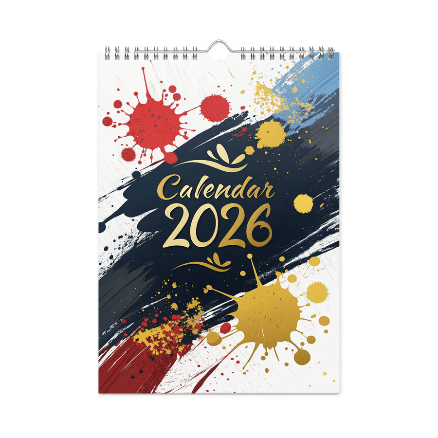 ART ABSTRACT WALL CALENDAR 2026 product image (3)