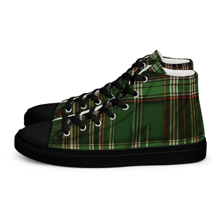 Green Tartan Shoes - Men's High Tops product image (1)