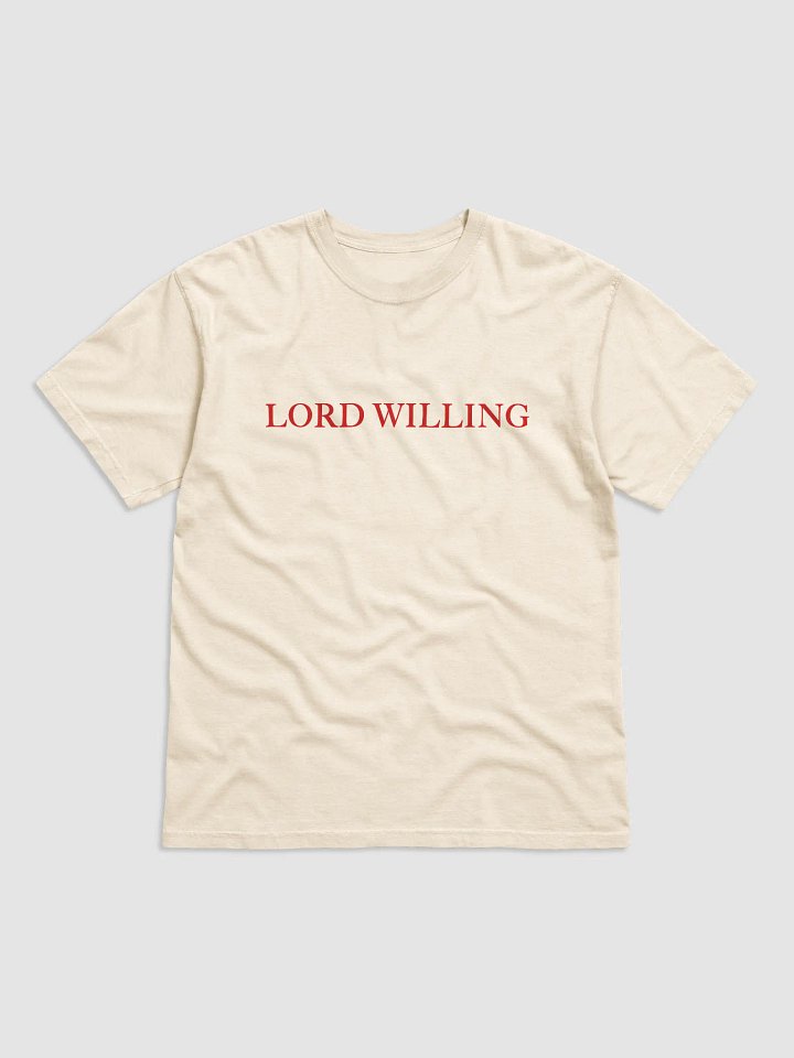 Lord Willing Red Letter product image (1)